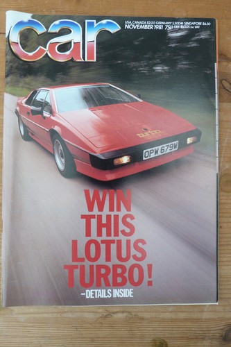 Car magazine november 1981 - magazine,