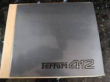 FERRARI 412 SALES BROCHURE