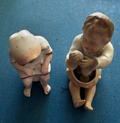 Pair antique german - of, bisque
