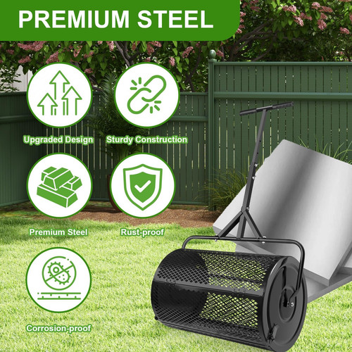 Compost spreader inch peat - compost,