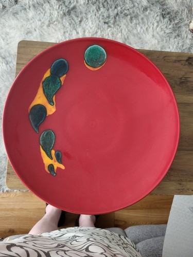 Poole pottery charger - pottery,
