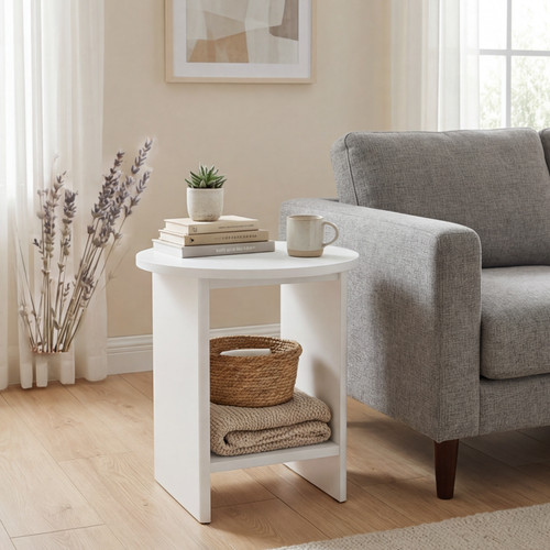 Round side table - round,