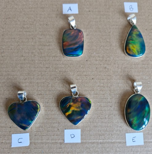 Opal pendants mined shaped - mined,,