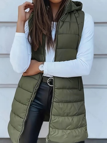 Womens ladies hooded long - ladies,