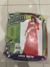 Beetlejuice Lydia Deetz Women's Costume Halloween Red Dress Size M
