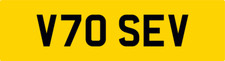 NEAT VOLVO V SEVENTY NUMBER PLATE V70 SEV - D2 D3 D5 SE LUX V70R T5 R - DESIGN