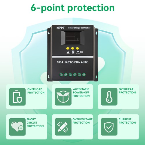 Mppt 100a 4800w solar charge - 4800w,