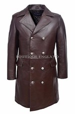 Mens GERMAN NAVAL Brown Coat