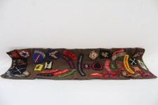 Old Army Scarf w/ Military Cloth Badges Inc Printed KOYL Shoulder Title, Etc 