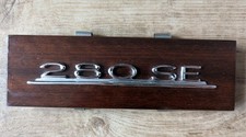 Mercedes-Benz W108 280SE Chrome and Wood Radio Blanking Plate