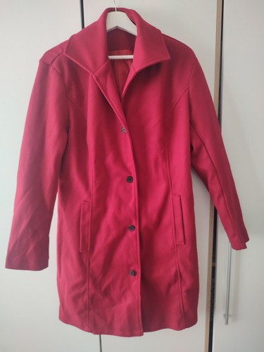 Ladies red coat size m - red, s/m