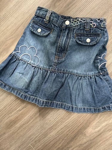 Girls denim skirt vgc - girls,