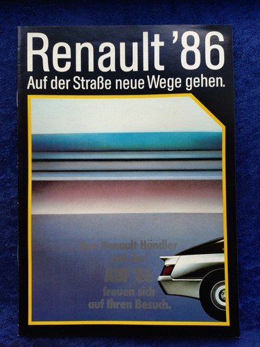 Renault programme 1986 - programme, alpine