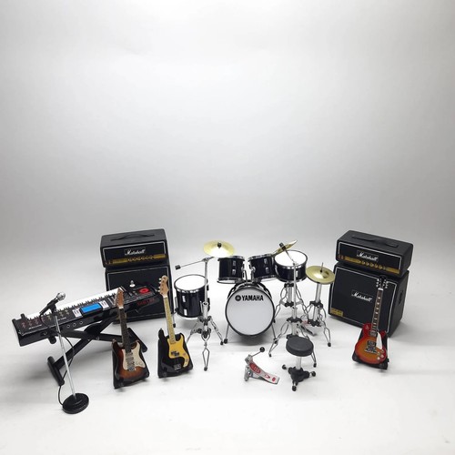 Miniature drum full set black - drum,