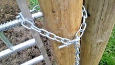 Gate chain security farm gates