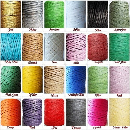 Raffia paper ribbon 100 - 50,