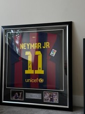 2014-2015 Neymar Jr signed Barcelona Shirt, number 11 prime Neymar