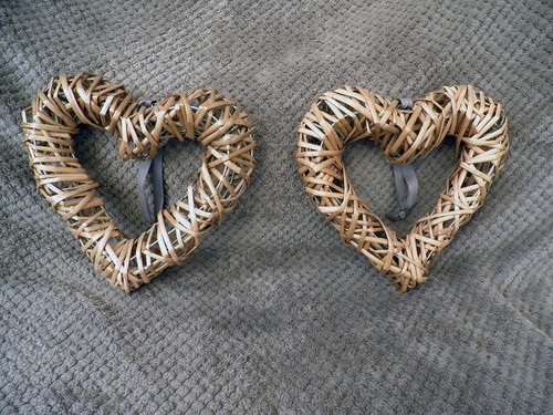 Wicker heart wall - heart, hanging