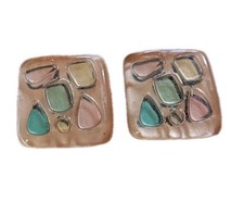 Handmade Vintage Resin Clip On