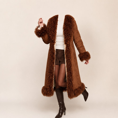 Vintage70s women suede leather - women,