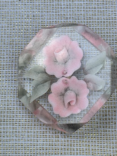 Vintage lucite brooch - vintage,