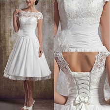 Tea length wedding dresses - wedding,