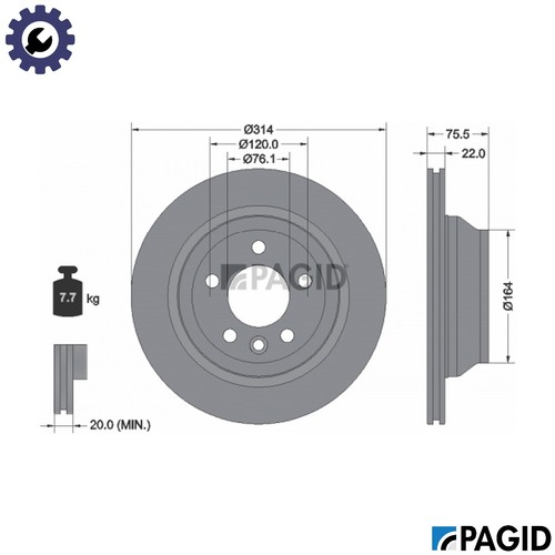 Brake disc 54219nc for - brake,