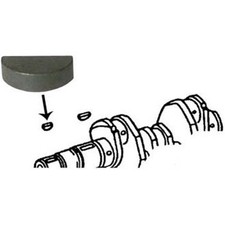 Woodruff key for crank pulley