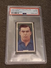 1936 Godfrey Phillips Soccer Stars Dixie Dean Everton #33 PSA 4