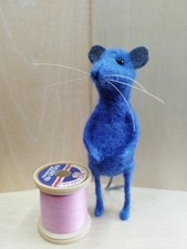 OOAK Hand Made Blue Needle