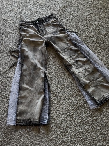 Custom jeans upcycling - jeans, upcycling–