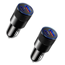 USB C Car Charger 2 Port for