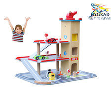HYGRAD Kids Wooden Car Park