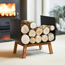 Contemporary Steel & Wood Log