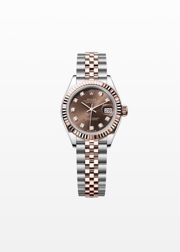 Rolex ladies steel rose - steel, gold