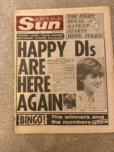 Royal sun newspaper - sun, 1981