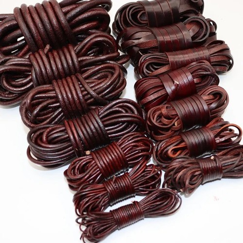 Genuine round leather cord for - genuine,