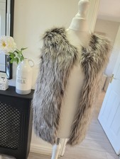 Primark Grey Caux Fur Open