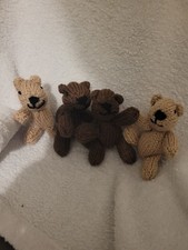 Hand Knitted Set Of 4 Mini