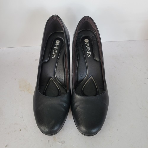 Pavers black court shoes size - court,