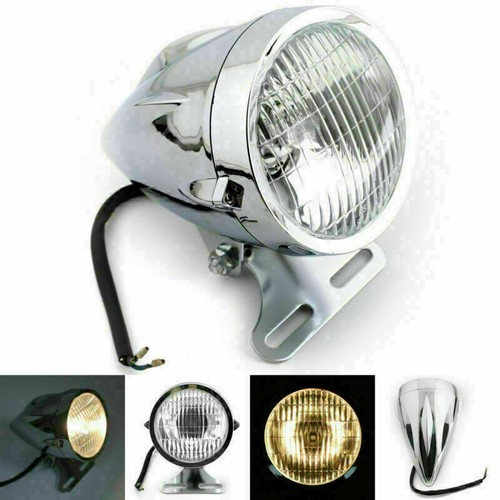 Chrome bullet headlight lamp - chrome,