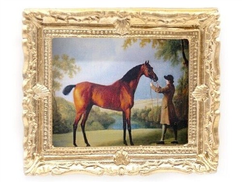 Ornate gold framed picture - ornate,