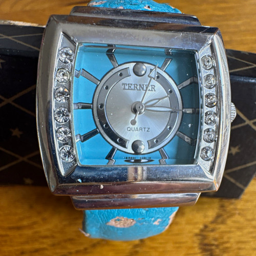 Terner quartz blue dial square - terner,