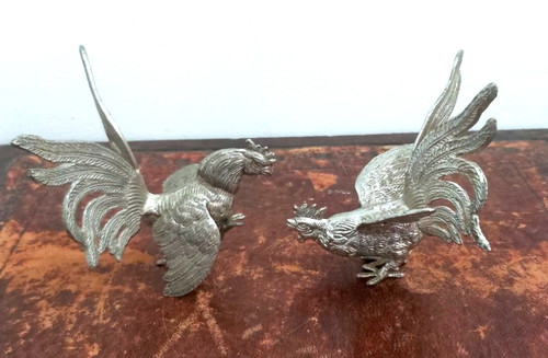 Vintage pair silver plated - of,