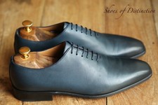 Stemar Blue Leather Whole Cut Oxford Shoes Men's UK 7 US 8 EU 41 £455
