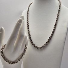 835 Silver Double Link Ornate