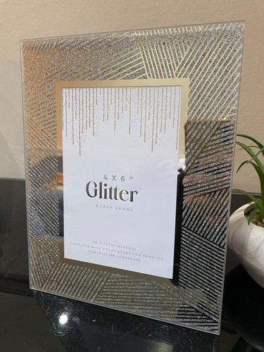 Silver geometric mirror - silver,