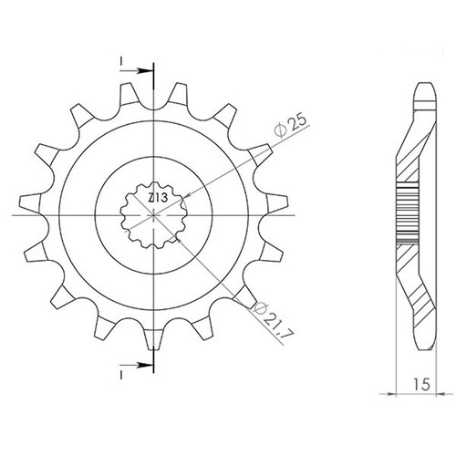 Sgr 630 step sprocket - 630,