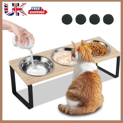 Tilted raised cat bowl - tilted,