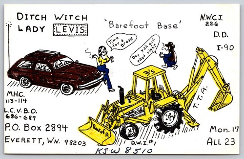 Qsl postcard ditch - qsl, witch